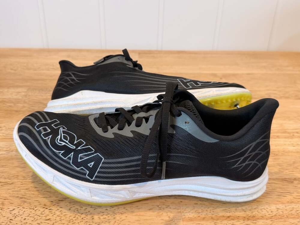 Hoka Crescendo MD 2 Track and Field Spikes Shoes Black White